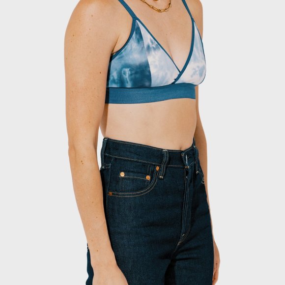 Richer Poorer Classic Bralette in Light Blue Cotton Candy - Picture 6 of 6